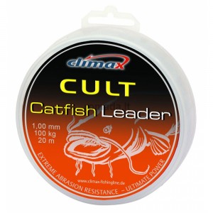 Поводковый материал для ловли сома CLIMAX Catfish Leader (20 м/ 1,35 мм12-236