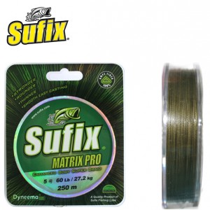 Плетеный шнур SUFIX Matrix Pro Mid.Green 135м – 0,10мм