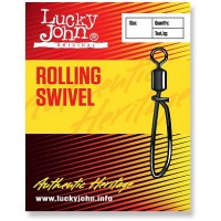 Вертлюжок-застежка LUCKY JOHN Rolling Swivel (10 шт.) LJ5053-006