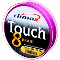 Плетеный шнур CLIMAX Touch 8 Braid Pink 135m (0,28 mm)
