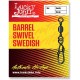 Вертлюжок-застежка LUCKY JOHN Barrel Swivel Swedish (10 шт.) LJ5030-012