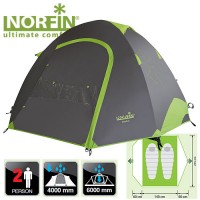 Палатка туристическая NORFIN Smelt 2 Alu