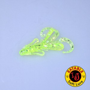 Мягкая съедобная приманка LJ Pro Series HOGY HOG 071, 30mm (Lime Chartreuse)