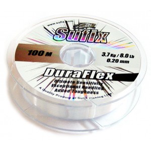 Леска монофильная SUFIX Duraflex Clear 100m – 0,18 мм (без упаковки)