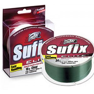 Леска монофильная SUFIX Elite Lo Vis Green 100м - 0,10мм