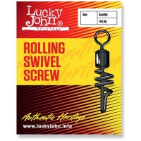 Вертлюжок-застежка LUCKY JOHN Rolling Swivel Screw (10 шт.) LJ5052-010