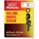 Вертлюжок-застежка LUCKY JOHN Rolling Swivel Screw (10 шт.) LJ5052-010