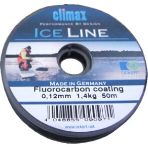 Леска зимняя CLIMAX Ice 25m – 0,14 mm (серебристо-серая)