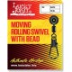Вертлюжок-застежка MH cкользящая LUCKY JOHN Moving Rolling Swivel (10 шт.) LJ5055-00S