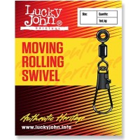 Вертлюжок-застежка LH cкользящая LUCKY JOHN Moving Rolling Swivel (10 шт.) LJ5054-00S