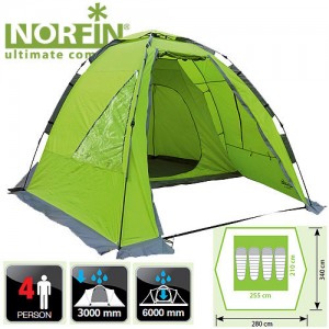 Палатка кемпинговая NORFIN Zander 4