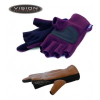 Перчатки рыболовные без трех пальцев VISION Polartec Windblock — V2280-XXL