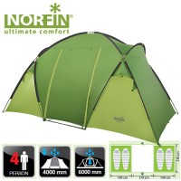 Палатка кемпинговая NORFIN Burbot 4