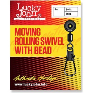 Вертлюжок-застежка MH cкользящая LUCKY JOHN Moving Rolling Swivel (5 шт.) LJ5055-00L