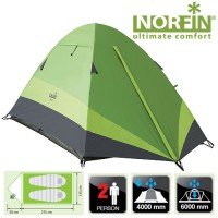 Палатка туристическая NORFIN Roach 2