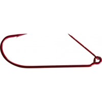 Офсетный крючок, незацепляйка MISTER TWISTER Keeper worm hook Red № 1/0 (10 шт.)