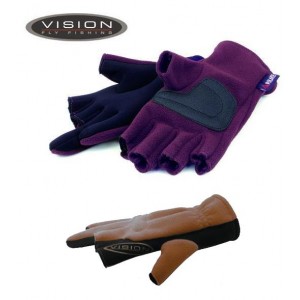 Перчатки рыболовные без трех пальцев VISION Polartec Windblock — V2280-M