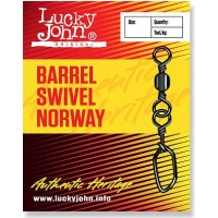 Вертлюжок-застежка LUCKY JOHN Barrel Swivel Norway (10 шт.) LJ5031-012