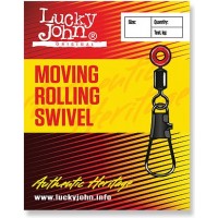 Вертлюжок-застежка BH cкользящая LUCKY JOHN Moving Rolling Swivel (10 шт.) LJ5056-00S