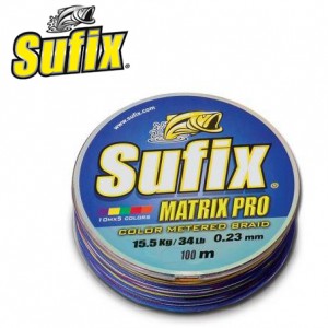Плетеный шнур SUFIX Matrix Pro Color Metered Braid 100м – 0,34 mm