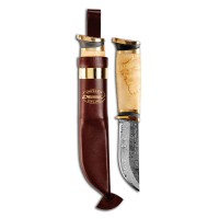 Нож MARTTIINI Damascus (100/200) деревянный бокс