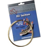 Поводковый материал латунный CANNELLE Brass wire (10 м/ 0,4 мм) 1232-001
