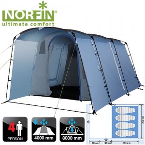 Палатка кемпинговая NORFIN Malmo 4