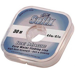 Леска зимняя SUFIX Ice Magic Clear 30м – 0,225мм (без упаковки)