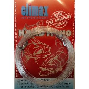 Поводковый материал CLIMAX Hard mono (9,1 м/ 9,1 кг) 55-002