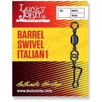 Вертлюжок-застежка LUCKY JOHN Barrel Swivel Italian 1 (10 шт.) LJ5051-007
