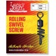 Вертлюжок-застежка LUCKY JOHN Rolling Swivel Screw (10 шт.) LJ5052-008