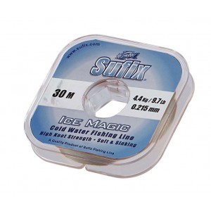 Леска зимняя SUFIX Ice Magic Platinum 30м – 0,155мм (без упаковки)