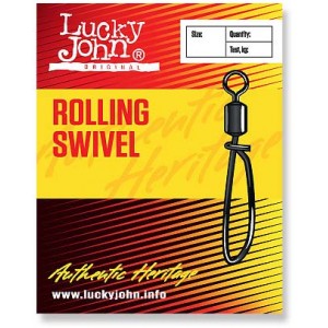 Вертлюжок-застежка LUCKY JOHN Rolling Swivel (10 шт.) LJ5053-002