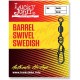 Вертлюжок-застежка LUCKY JOHN Barrel Swivel Swedish (10 шт.) LJ5030-008