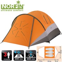 Палатка туристическая NORFIN Dellen 3