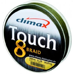Плетеный шнур CLIMAX Touch 8 Braid Green 135m (0,18 mm)