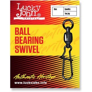 Вертлюжок-застежка с подшипником LUCKY JOHN Ball Bearing Swivel (3 шт.) LJ5009-001
