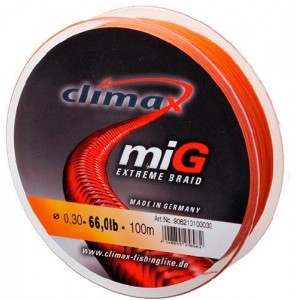 Плетеный шнур CLIMAX Mig Orange 135m (0,10 mm)